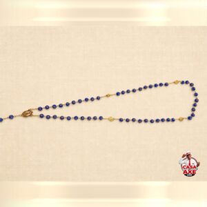 Guia de Contas Azul Royal com Dourado | Casa do Axe Udi