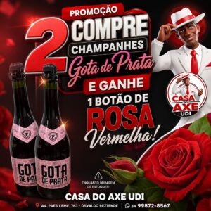 KIT 2 CHAMPANHE ROSE GANHA 1 ROSA VERMELHA ENQUANTO DURAREM OS ESTOQUES