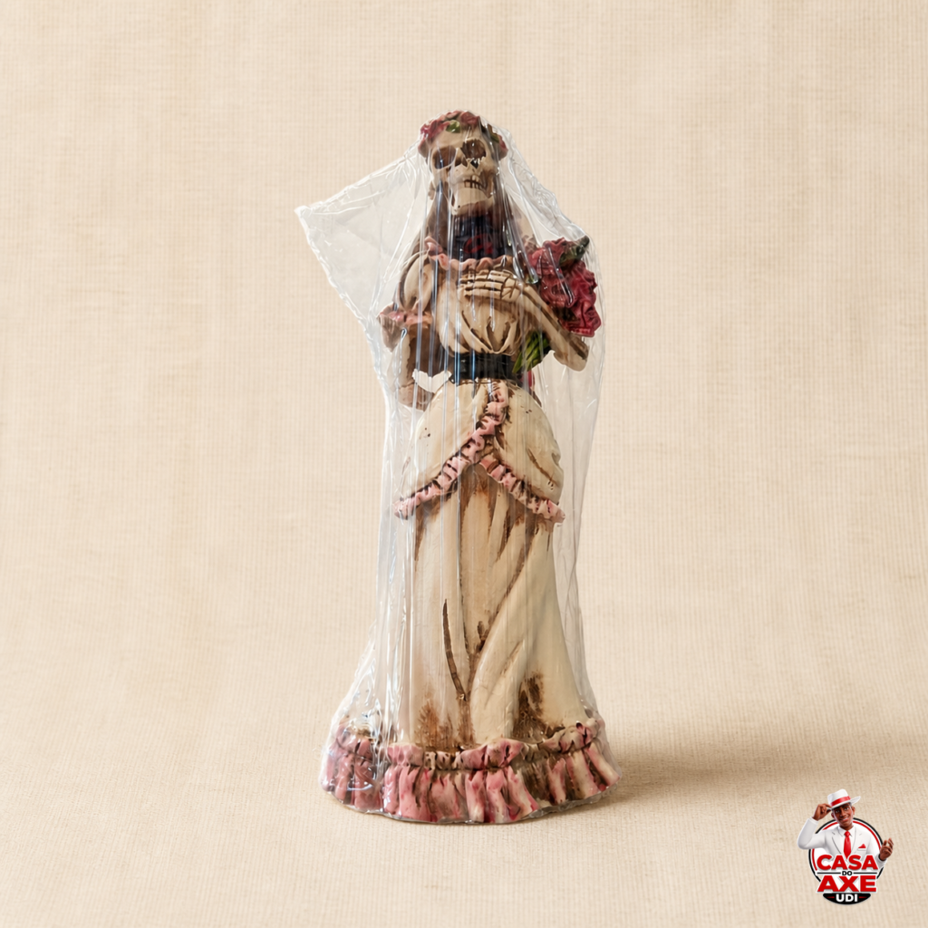 Imagem resina caveira - pomba gira