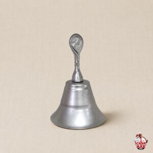 Sineta de Metal Prateada | Casa do Axe Udi