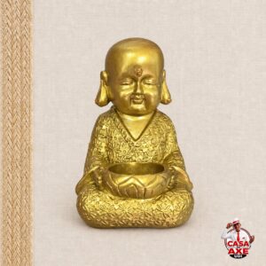 Imagem de Buda Dourado - Porta-Incenso | Casa do Axe Udi