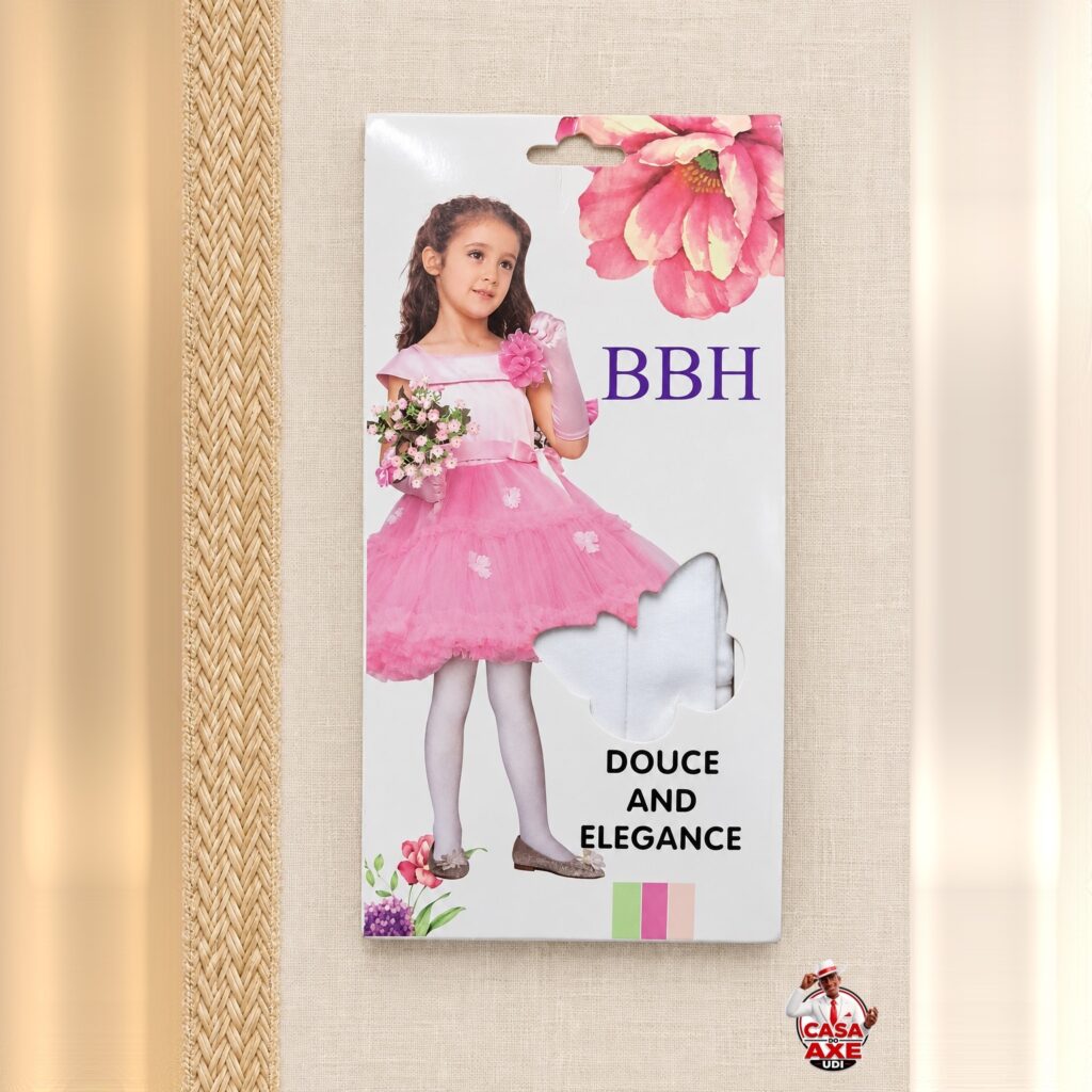 Meia-Calça Infantil Branca | Casa do Axe Udi