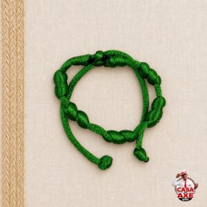 Pulseira Verde de Sete Nós | Casa do Axe Udi