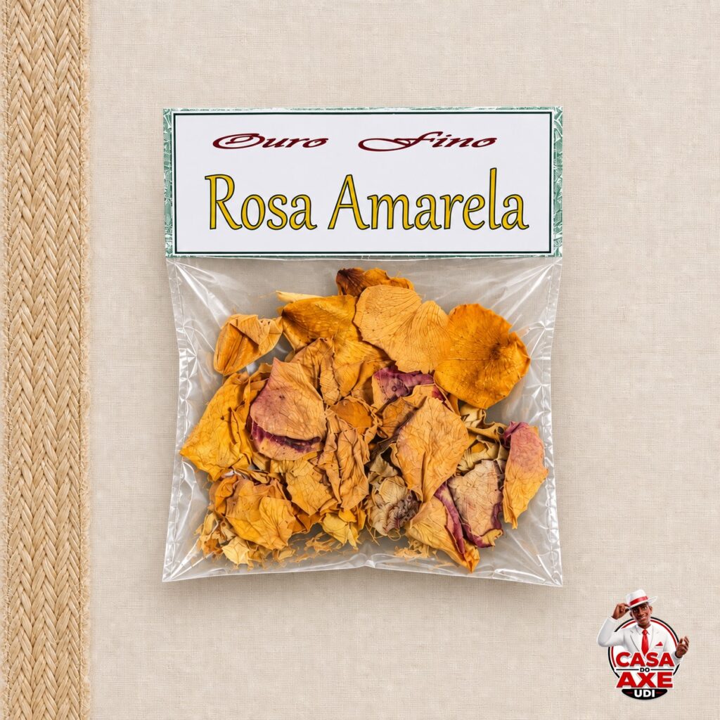 Banho - Rosa Amarela desidratada - pacote | Casa do Axe Udi