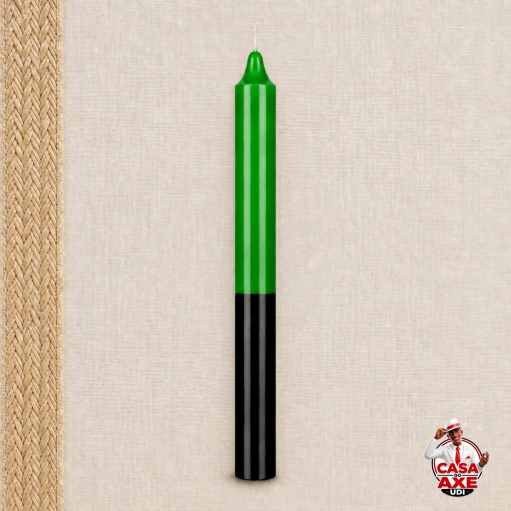 Vela Palito nº 16 - Verde e Preta - unidade | Casa do Axe Udi