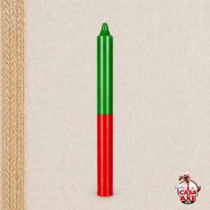 Vela Palito nº 21 - Verde e Vermelha - unidade | Casa do Axe Udi