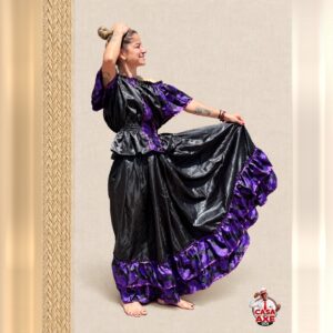 Vestido Preto e Roxo - Cigana ou Pomba Gira | Casa do Axe Udi