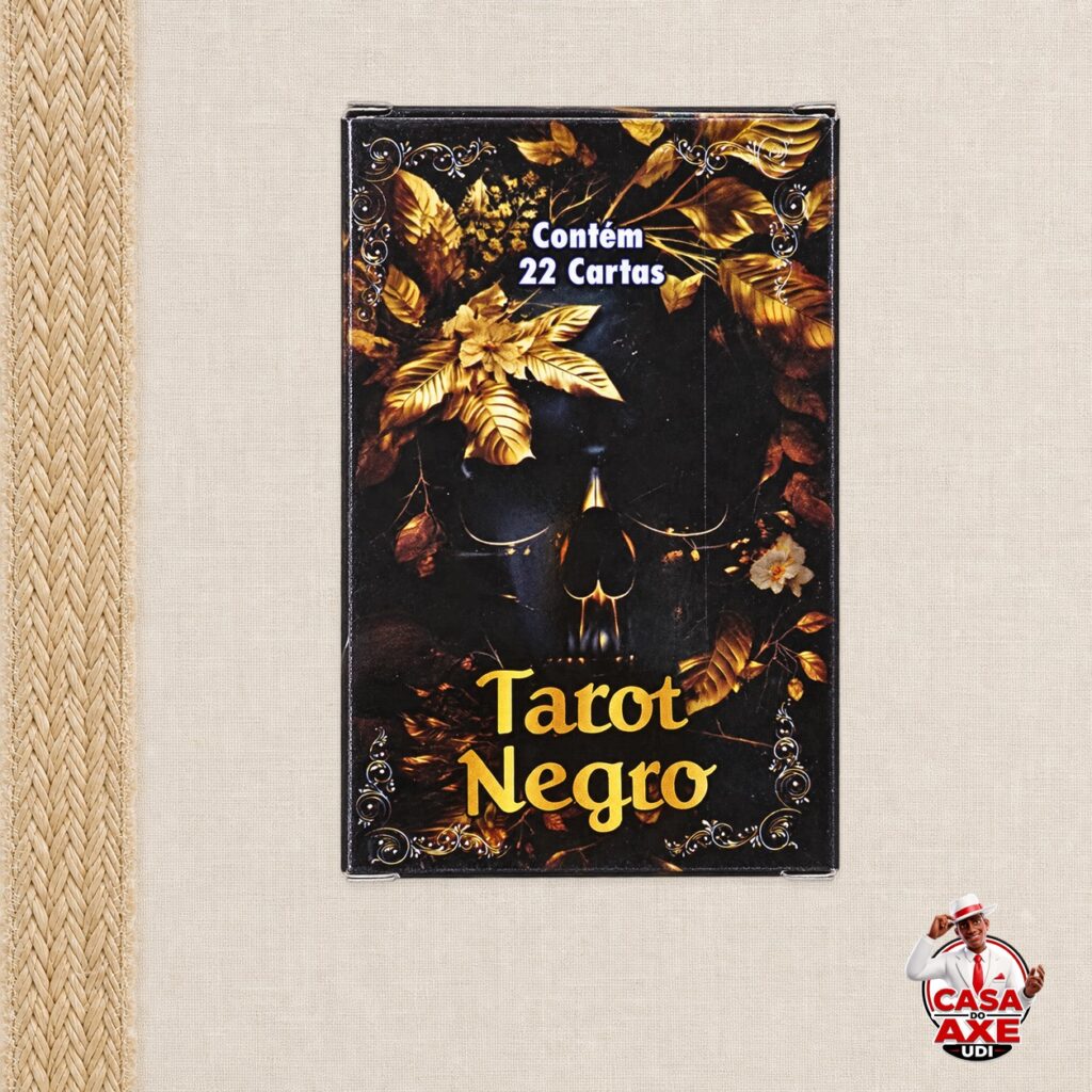Baralho - Tarot Negro 22 Cartas | Casa do Axe Udi